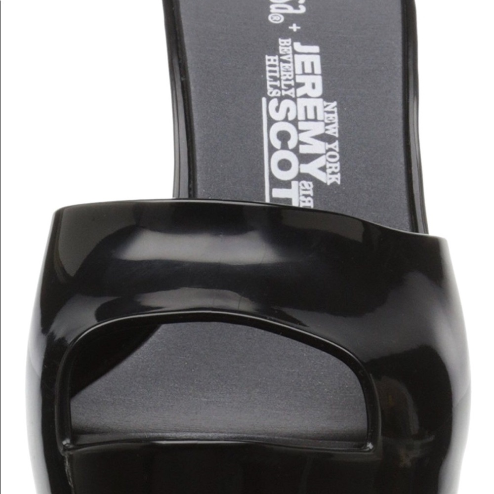 Melissa Jeremy Scott moschino blow up doll barbie heels shoes jelly black runway - Picture 3 of 6